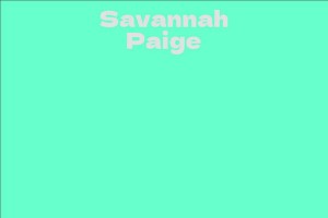 Savannah Paige