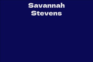 Savannah Stevens