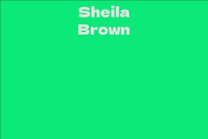 Sheila Brown