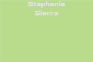 Stephanie Sierra