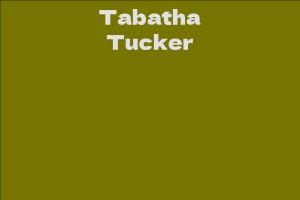 Tabatha Tucker