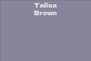 Talisa Brown