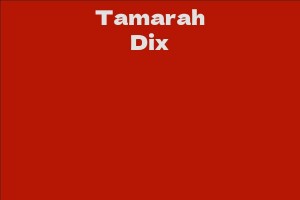 Tamarah Dix