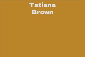 Tatiana Brown