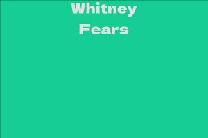 Whitney Fears